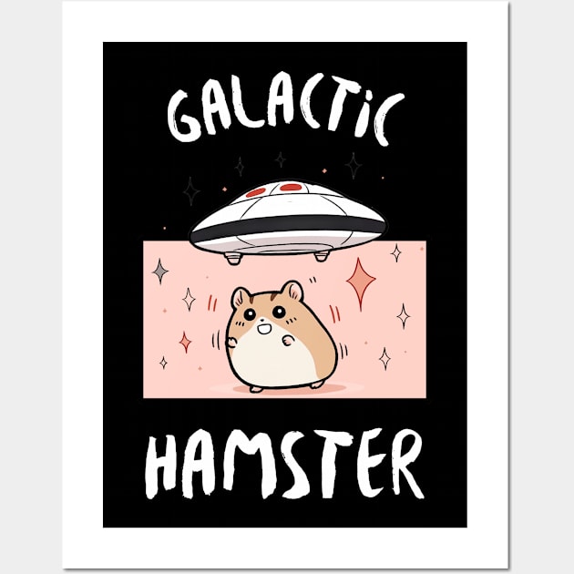 Galactic Hamster Abduction Wall Art by Eine Creations